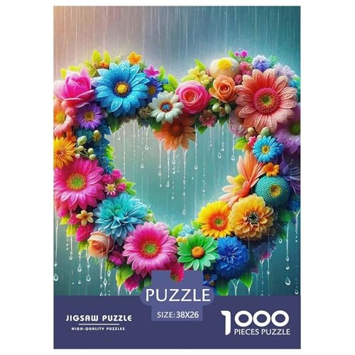 Liebe Blumen Puzzle 1000 Teile EIN Herausforderndes Rätsel, schöne Blume Geschicklichkeitsspiel Für Die Ganze Familie Erwachsenenpuzzle Ab 14 Jahren38x26cm/1000pcs Liebe Blumen Puzzle 1000 Teile EIN Herausforderndes Rätsel, schöne Blume Geschicklichkeitsspiel Für Die Ganze Familie Erwachsenenpuzzle Ab 14 Jahren38x26cm/1000pcs von JCOUSDAEO