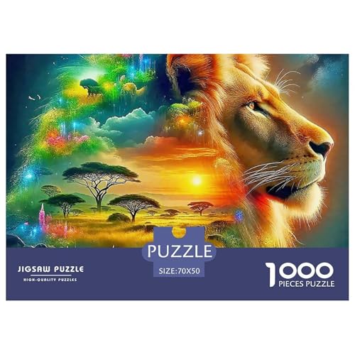 Löwen Puzzle 1000 Teile EIN Herausforderndes Rätsel, Mächtige Tiere Geschicklichkeitsspiel Für Die Ganze Familie Erwachsenenpuzzle Ab 14 Jahren70x50cm/1000pcs Löwen Puzzle 1000 Teile EIN Herausforderndes Rätsel, Mächtige Tiere Geschicklichkeitsspiel Für Die Ganze Familie Erwachsenenpuzzle Ab 14 Jahren70x50cm/1000pcs von JCOUSDAEO