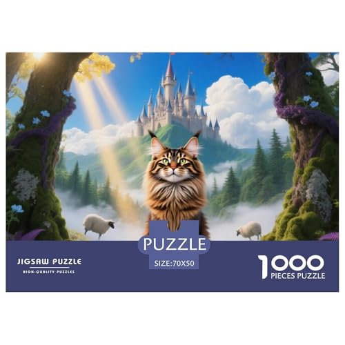 Maine Coon 1000 Piece Puzzle Puzzle for Men and Women Hübsches Haustierkatzen Puzzle Games for The Whole for Women, Gifts for Men for Older Children70x50cm/1000pcs Maine Coon 1000 Piece Puzzle Puzzle for Men and Women Hübsches Haustierkatzen Puzzle Games for The Whole for Women, Gifts for Men for Older Children70x50cm/1000pcs von JCOUSDAEO