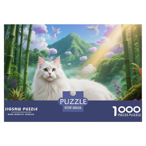 Maine Coon Puzzle 1000 Pieces Puzzle for Men and Women Hübsches Haustierkatzen Puzzles for Adults and Children Gifts for Women, Gifts for Men for Children from 14 Years38x26cm/1000pcs von JCOUSDAEO