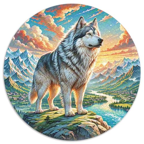 Mastiff ​ 1000 Puzzle Creative Gifts Süße Haustiere Round Puzzles Educational Stress Relieving Toy Adult Sophisticated Puzzle for Adults1000pcs (67.5x67.5cm) von JCOUSDAEO
