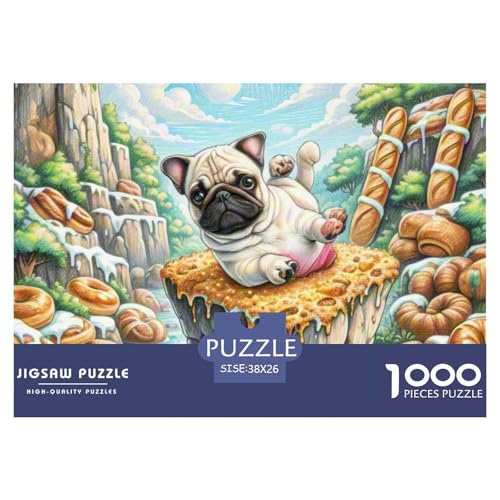 Miniatur Bulldog ​ Puzzle 1000 Pieces A Challenging Puzzle Haustierhund Puzzles for Adults Educational Game Challenge Toy Colourful Toy for Children from 8-12 Years for Older Children38x26cm/1000pcs von JCOUSDAEO