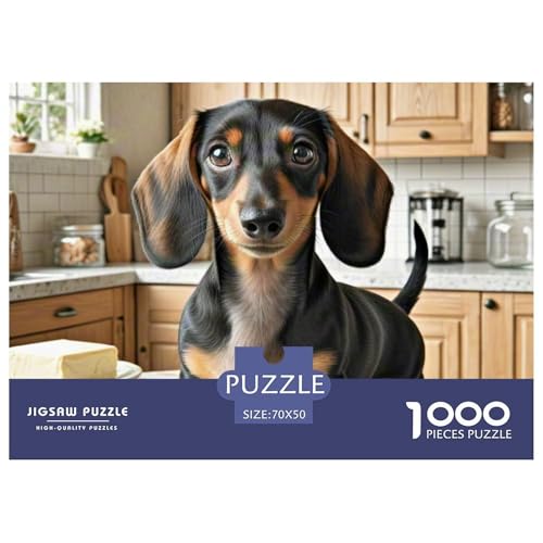 Miniatur Dachshund Puzzle 1000 Pieces A Challenging Puzzle Haustierhund Puzzle Games for The Whole for Women, Gifts for Men for Older Children70x50cm/1000pcs Miniatur Dachshund Puzzle 1000 Pieces A Challenging Puzzle Haustierhund Puzzle Games for The Whole for Women, Gifts for Men for Older Children70x50cm/1000pcs von JCOUSDAEO