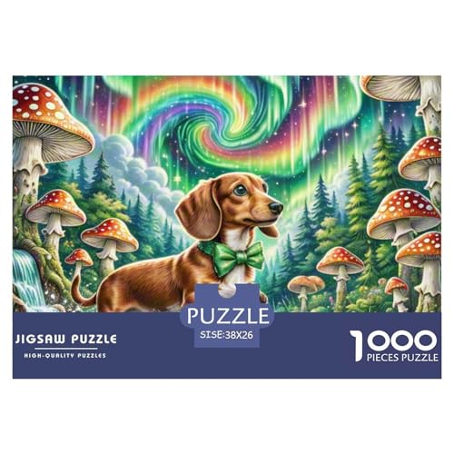Miniatur Dachshund ​ Puzzle 1000 Pieces Puzzle for Men and Women Haustierhund Puzzle Games for The Whole Family Colourful Toy for Children from 8-12 Years for Older Children38x26cm/1000pcs von JCOUSDAEO