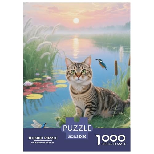 Munchkin Katze 1000 Piece Puzzle A Challenging Puzzle Niedliche Katze Puzzle Games for The Whole Family Colourful Toy for Children from 8-12 Years for Older Children38x26cm/1000pcs von JCOUSDAEO