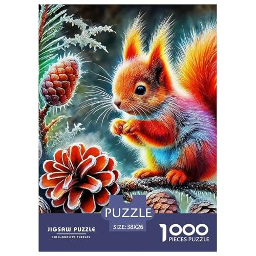 Nettes Eichhörnchen 1000 Teile Puzzle EIN Herausforderndes Rätsel, Niedliche kleine Tiere Puzzles Für Erwachsene Lernspiel Herausforderungsspielzeug Erwachsenenpuzzle 38x26cm/1000pcs Nettes Eichhörnchen 1000 Teile Puzzle EIN Herausforderndes Rätsel, Niedliche kleine Tiere Puzzles Für Erwachsene Lernspiel Herausforderungsspielzeug Erwachsenenpuzzle 38x26cm/1000pcs von JCOUSDAEO