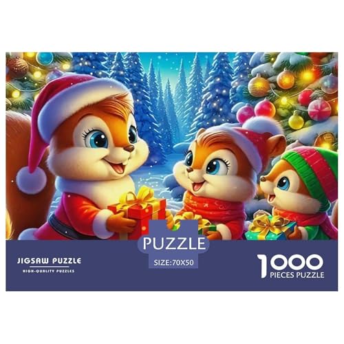 Nettes Eichhörnchen 1000-teilige Puzzles Farbenfrohes Puzzle Für Erwachsene Und Kinder Niedliche kleine Tiere Geschicklichkeitsspiel Für Die Ganze Familie, Erwachsenenpuzzle 70x50cm Nettes Eichhörnchen 1000-teilige Puzzles Farbenfrohes Puzzle Für Erwachsene Und Kinder Niedliche kleine Tiere Geschicklichkeitsspiel Für Die Ganze Familie, Erwachsenenpuzzle 70x50cm von JCOUSDAEO