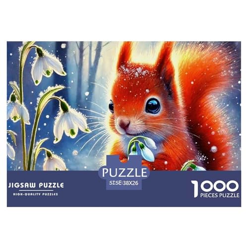 Nettes Eichhörnchen 1000-teilige Puzzles Farbenfrohes Puzzle Für Erwachsene Und Kinder Niedliche kleine Tiere Puzzles Für Erwachsene Lernspiel Herausforderungsspielzeug Erwachsenenpuzzle 38x26cm/10 Nettes Eichhörnchen 1000-teilige Puzzles Farbenfrohes Puzzle Für Erwachsene Und Kinder Niedliche kleine Tiere Puzzles Für Erwachsene Lernspiel Herausforderungsspielzeug Erwachsenenpuzzle 38x26cm/10 von JCOUSDAEO