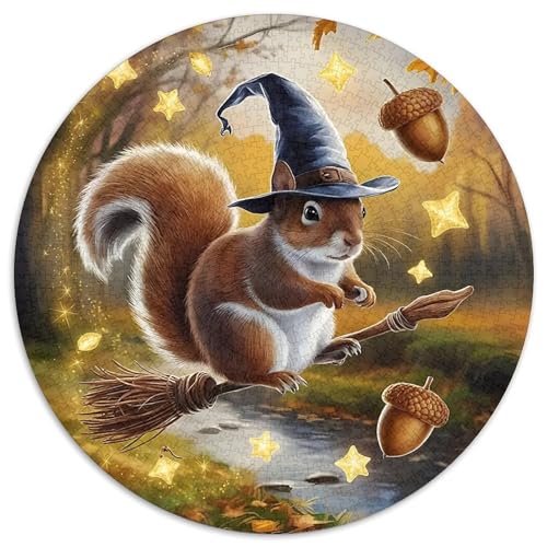 Nettes Eichhörnchen 1000Jigsaws Presents Kleine niedliche Tiere Round Jigsaw Educational Stress Relieving Toy Adult Sophisticated for Adults1000pcs (67.5x67.5cm) von JCOUSDAEO