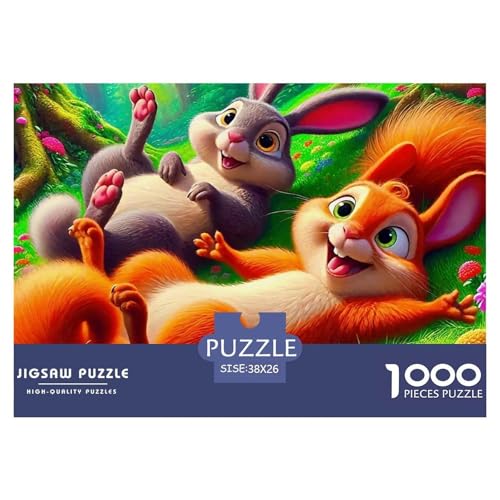 Nettes Eichhörnchen Puzzle 1000 Teile Farbenfrohes Puzzle Für Erwachsene Und Kinder Niedliche kleine Tiere Geschicklichkeitsspiel Für Die Ganze Familie, 1000-teilige Puzzles38x26cm/1000pcs Nettes Eichhörnchen Puzzle 1000 Teile Farbenfrohes Puzzle Für Erwachsene Und Kinder Niedliche kleine Tiere Geschicklichkeitsspiel Für Die Ganze Familie, 1000-teilige Puzzles38x26cm/1000pcs von JCOUSDAEO