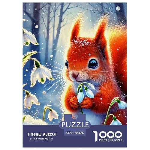 Nettes Eichhörnchen Puzzle 1000 Teile Klassische Puzzles Schwer Für Erwachsene Und Kinder Niedliche kleine Tiere Geschicklichkeitsspiel Für Die Ganze Familie, 1000-teilige Puzzles38x26cm/1000pc Nettes Eichhörnchen Puzzle 1000 Teile Klassische Puzzles Schwer Für Erwachsene Und Kinder Niedliche kleine Tiere Geschicklichkeitsspiel Für Die Ganze Familie, 1000-teilige Puzzles38x26cm/1000pc von JCOUSDAEO