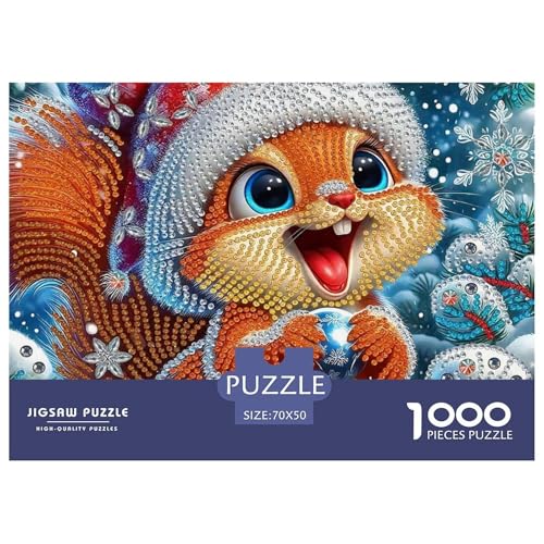 Nettes Eichhörnchen Puzzle 1000 Teile Klassische Puzzles Schwer Für Erwachsene Und Kinder Niedliche kleine Tiere Geschicklichkeitsspiel Für Die Ganze Familie, Erwachsenenpuzzle 70x5 Nettes Eichhörnchen Puzzle 1000 Teile Klassische Puzzles Schwer Für Erwachsene Und Kinder Niedliche kleine Tiere Geschicklichkeitsspiel Für Die Ganze Familie, Erwachsenenpuzzle 70x5 von JCOUSDAEO