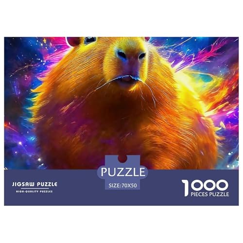 Niedliche Capybara 1000 Teile Puzzle EIN Herausforderndes Rätsel, Niedliche kleine Tiere Puzzles Für Erwachsene Lernspiel Herausforderungsspielzeug Erwachsenenpuzzle 70x50cm/1000pcs Niedliche Capybara 1000 Teile Puzzle EIN Herausforderndes Rätsel, Niedliche kleine Tiere Puzzles Für Erwachsene Lernspiel Herausforderungsspielzeug Erwachsenenpuzzle 70x50cm/1000pcs von JCOUSDAEO