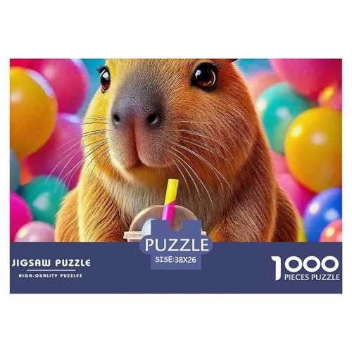 Niedliche Capybara 1000 Teile Puzzle Farbenfrohes Puzzle Für Erwachsene Und Kinder Niedliche kleine Tiere Geschicklichkeitsspiel Für Die Ganze Familie, 1000-teilige Puzzles38x26cm/1000pcs Niedliche Capybara 1000 Teile Puzzle Farbenfrohes Puzzle Für Erwachsene Und Kinder Niedliche kleine Tiere Geschicklichkeitsspiel Für Die Ganze Familie, 1000-teilige Puzzles38x26cm/1000pcs von JCOUSDAEO