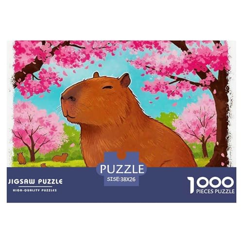 Niedliche Capybara 1000 Teile Puzzle Farbenfrohes Puzzle Für Erwachsene Und Kinder Niedliche kleine Tiere Geschicklichkeitsspiel Für Die Ganze Familie, Erwachsenenpuzzle 38x26cm/10 Niedliche Capybara 1000 Teile Puzzle Farbenfrohes Puzzle Für Erwachsene Und Kinder Niedliche kleine Tiere Geschicklichkeitsspiel Für Die Ganze Familie, Erwachsenenpuzzle 38x26cm/10 von JCOUSDAEO