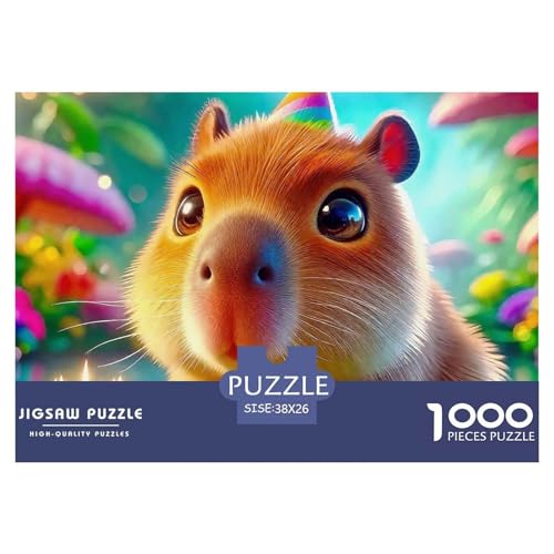 Niedliche Capybara 1000 Teile Puzzle Farbenfrohes Puzzle Für Erwachsene Und Kinder Niedliche kleine Tiere Puzzles Für Erwachsene Lernspiel Herausforderungsspielzeug Erwachsenenpuzzle 38x26cm/1000p Niedliche Capybara 1000 Teile Puzzle Farbenfrohes Puzzle Für Erwachsene Und Kinder Niedliche kleine Tiere Puzzles Für Erwachsene Lernspiel Herausforderungsspielzeug Erwachsenenpuzzle 38x26cm/1000p von JCOUSDAEO