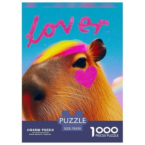 Niedliche Capybara 1000 Teile Puzzle Klassische Puzzles Schwer Für Erwachsene Und Kinder Niedliche kleine Tiere Geschicklichkeitsspiel Für Die Ganze Familie, Erwachsenenpuzzle 70x5 Niedliche Capybara 1000 Teile Puzzle Klassische Puzzles Schwer Für Erwachsene Und Kinder Niedliche kleine Tiere Geschicklichkeitsspiel Für Die Ganze Familie, Erwachsenenpuzzle 70x5 von JCOUSDAEO