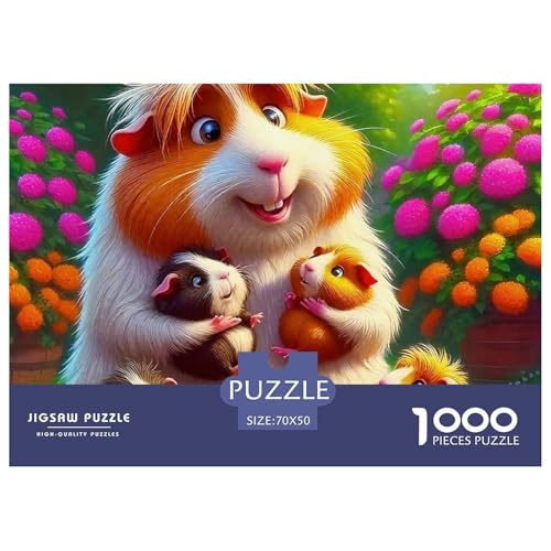 Niedliche Capybara 1000 Teile Puzzle Klassische Puzzles Schwer Für Erwachsene Und Kinder Niedliche kleine Tiere Puzzles Für Erwachsene Lernspiel Herausforderungsspielzeug Erwachsenenpuzzle 70x50cm von JCOUSDAEO