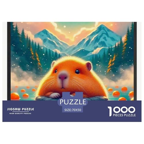 Niedliche Capybara 1000-teilige Puzzles EIN Herausforderndes Rätsel, Niedliche kleine Tiere Geschenke Für Frauen,Geschenke Für Männer Erwachsenenpuzzle 70x50cm/1000pcs Niedliche Capybara 1000-teilige Puzzles EIN Herausforderndes Rätsel, Niedliche kleine Tiere Geschenke Für Frauen,Geschenke Für Männer Erwachsenenpuzzle 70x50cm/1000pcs von JCOUSDAEO