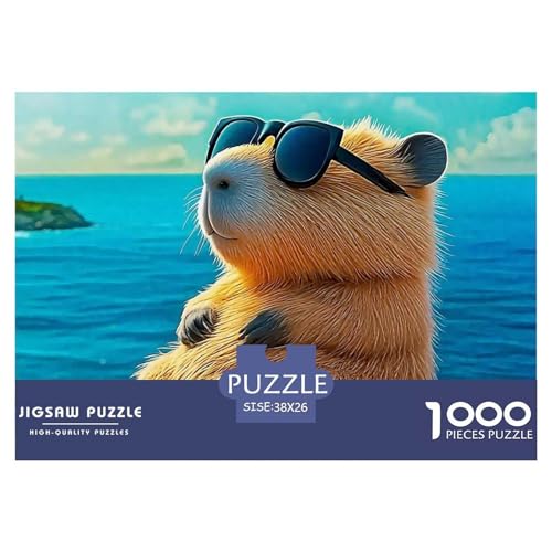 Niedliche Capybara 1000-teilige Puzzles EIN Herausforderndes Rätsel, Niedliche kleine Tiere Geschenke Für Frauen,Geschenke Für Männer Kinder38x26cm/1000pcs Niedliche Capybara 1000-teilige Puzzles EIN Herausforderndes Rätsel, Niedliche kleine Tiere Geschenke Für Frauen,Geschenke Für Männer Kinder38x26cm/1000pcs von JCOUSDAEO