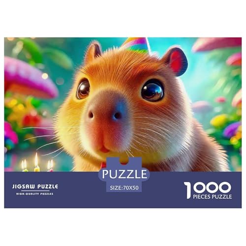 Niedliche Capybara 1000-teilige Puzzles EIN Herausforderndes Rätsel, Niedliche kleine Tiere Geschicklichkeitsspiel Für Die Ganze Familie, Kinder70x50cm/1000pcs Niedliche Capybara 1000-teilige Puzzles EIN Herausforderndes Rätsel, Niedliche kleine Tiere Geschicklichkeitsspiel Für Die Ganze Familie, Kinder70x50cm/1000pcs von JCOUSDAEO