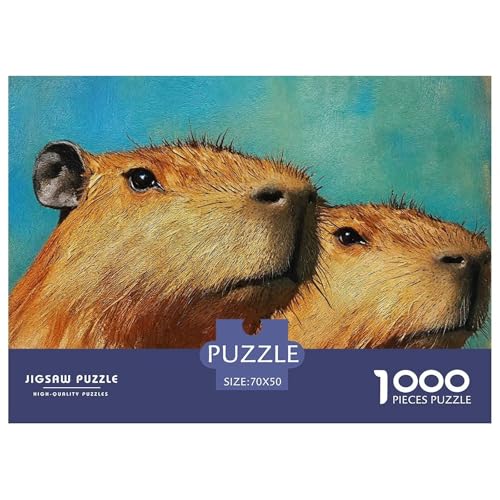 Niedliche Capybara 1000-teilige Puzzles Farbenfrohes Puzzle Für Erwachsene Und Kinder Niedliche kleine Tiere Geschenke Für Frauen,Geschenke Für Männer Erwachsenenpuzzle 70x50cm/1000pcs Niedliche Capybara 1000-teilige Puzzles Farbenfrohes Puzzle Für Erwachsene Und Kinder Niedliche kleine Tiere Geschenke Für Frauen,Geschenke Für Männer Erwachsenenpuzzle 70x50cm/1000pcs von JCOUSDAEO