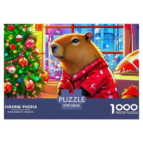 Niedliche Capybara 1000-teilige Puzzles Farbenfrohes Puzzle Für Erwachsene Und Kinder Niedliche kleine Tiere Puzzles Für Erwachsene Lernspiel Herausforderungsspielzeug Erwachsenenpuzzle 38x26cm/10 Niedliche Capybara 1000-teilige Puzzles Farbenfrohes Puzzle Für Erwachsene Und Kinder Niedliche kleine Tiere Puzzles Für Erwachsene Lernspiel Herausforderungsspielzeug Erwachsenenpuzzle 38x26cm/10 von JCOUSDAEO
