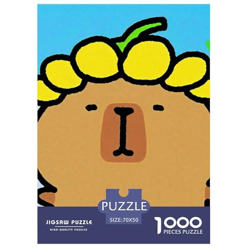 Niedliche Capybara 1000-teilige Puzzles Farbenfrohes Puzzle Für Erwachsene Und Kinder Niedliche kleine Tiere Puzzles Für Erwachsene Lernspiel Herausforderungsspielzeug Erwachsenenpuzzle 70x50cm/10 Niedliche Capybara 1000-teilige Puzzles Farbenfrohes Puzzle Für Erwachsene Und Kinder Niedliche kleine Tiere Puzzles Für Erwachsene Lernspiel Herausforderungsspielzeug Erwachsenenpuzzle 70x50cm/10 von JCOUSDAEO