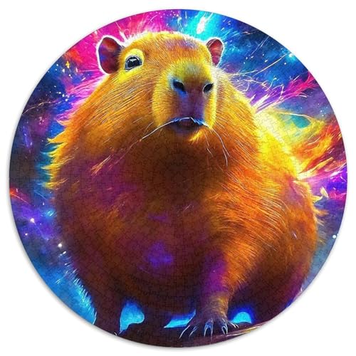 Niedliche Capybara 1000Jigsaws Presents Kleine niedliche Tiere Round Puzzle Educational Stress Relieving Toy Adult Sophisticated for Adults1000pcs (67.5x67.5cm) von JCOUSDAEO