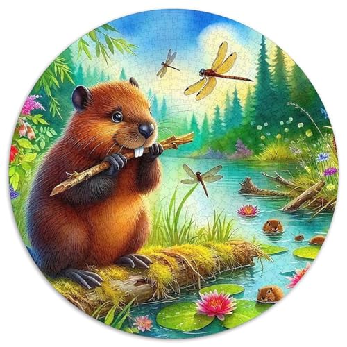 Niedliche Capybara 1000Jigsaws Presents Kleine niedliche Tiere Round Puzzle Educational Stress Relieving Toy Adult Sophisticated for Adults1000pcs (67.5x67.5cm) von JCOUSDAEO