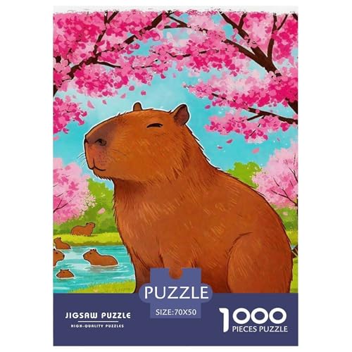 Niedliche Capybara Puzzle 1000 Teile EIN Herausforderndes Rätsel, Niedliche kleine Tiere Puzzles Für Erwachsene Lernspiel Herausforderungsspielzeug 1000-teilige Puzzles Kinder70x50cm/1000pcs Niedliche Capybara Puzzle 1000 Teile EIN Herausforderndes Rätsel, Niedliche kleine Tiere Puzzles Für Erwachsene Lernspiel Herausforderungsspielzeug 1000-teilige Puzzles Kinder70x50cm/1000pcs von JCOUSDAEO
