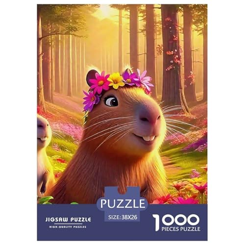 Niedliche Capybara Puzzle 1000 Teile Farbenfrohes Puzzle Für Erwachsene Und Kinder Niedliche kleine Tiere Geschenke Für Frauen,Geschenke Für Männer 1000-teilige Puzzles38x26cm/1000pcs Niedliche Capybara Puzzle 1000 Teile Farbenfrohes Puzzle Für Erwachsene Und Kinder Niedliche kleine Tiere Geschenke Für Frauen,Geschenke Für Männer 1000-teilige Puzzles38x26cm/1000pcs von JCOUSDAEO