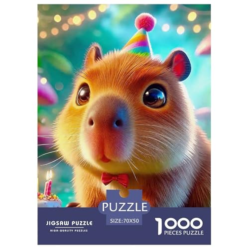 Niedliche Capybara Puzzle 1000 Teile Farbenfrohes Puzzle Für Erwachsene Und Kinder Niedliche kleine Tiere Geschicklichkeitsspiel Für Die Ganze Familie, 1000-teilige Puzzles70x50cm/1000pcs Niedliche Capybara Puzzle 1000 Teile Farbenfrohes Puzzle Für Erwachsene Und Kinder Niedliche kleine Tiere Geschicklichkeitsspiel Für Die Ganze Familie, 1000-teilige Puzzles70x50cm/1000pcs von JCOUSDAEO
