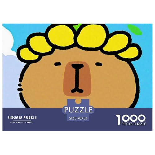 Niedliche Capybara Puzzle 1000 Teile Farbenfrohes Puzzle Für Erwachsene Und Kinder Niedliche kleine Tiere Geschicklichkeitsspiel Für Die Ganze Familie, 1000-teilige Puzzles70x50cm/1000pcs Niedliche Capybara Puzzle 1000 Teile Farbenfrohes Puzzle Für Erwachsene Und Kinder Niedliche kleine Tiere Geschicklichkeitsspiel Für Die Ganze Familie, 1000-teilige Puzzles70x50cm/1000pcs von JCOUSDAEO