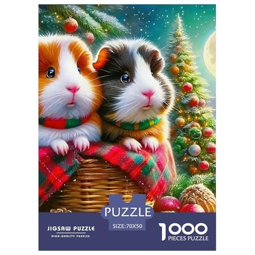 Niedliche Capybara Puzzle 1000 Teile Farbenfrohes Puzzle Für Erwachsene Und Kinder Niedliche kleine Tiere Geschicklichkeitsspiel Für Die Ganze Familie, Erwachsenenpuzzle 70x50cm/10 von JCOUSDAEO