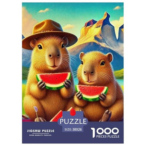 Niedliche Capybara Puzzle 1000 Teile Klassische Puzzles Schwer Für Erwachsene Und Kinder Niedliche kleine Tiere Geschicklichkeitsspiel Für Die Ganze Familie, Erwachsenenpuzzle 38x2 Niedliche Capybara Puzzle 1000 Teile Klassische Puzzles Schwer Für Erwachsene Und Kinder Niedliche kleine Tiere Geschicklichkeitsspiel Für Die Ganze Familie, Erwachsenenpuzzle 38x2 von JCOUSDAEO