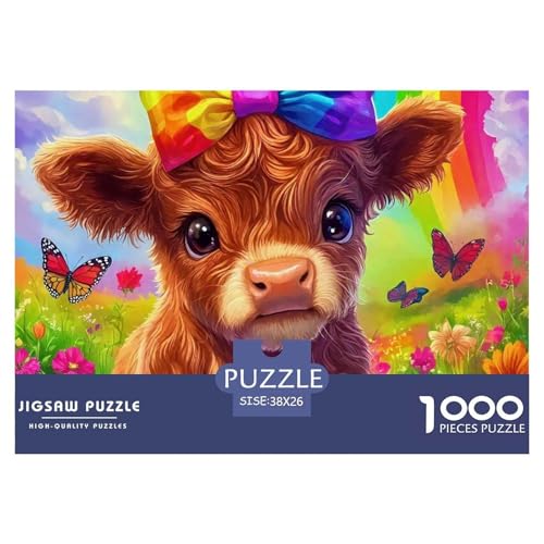 Niedliche kleine Kuh 1000 Teile Puzzle EIN Herausforderndes Rätsel, Süße Tiere Geschenke Für Frauen,Geschenke Für Männer 1000-teilige Puzzles Kinder38x26cm/1000pcs Niedliche kleine Kuh 1000 Teile Puzzle EIN Herausforderndes Rätsel, Süße Tiere Geschenke Für Frauen,Geschenke Für Männer 1000-teilige Puzzles Kinder38x26cm/1000pcs von JCOUSDAEO