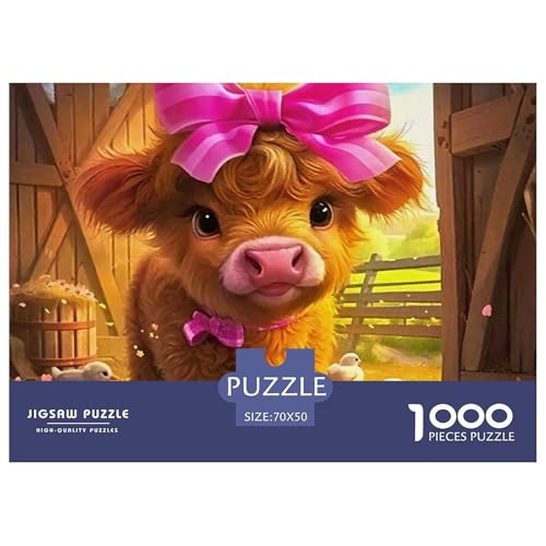 Niedliche kleine Kuh 1000 Teile Puzzle EIN Herausforderndes Rätsel, Süße Tiere Geschicklichkeitsspiel Für Die Ganze Familie, 1000-teilige Puzzles Kinder70x50cm/1000pcs Niedliche kleine Kuh 1000 Teile Puzzle EIN Herausforderndes Rätsel, Süße Tiere Geschicklichkeitsspiel Für Die Ganze Familie, 1000-teilige Puzzles Kinder70x50cm/1000pcs von JCOUSDAEO