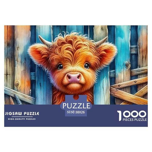 Niedliche kleine Kuh 1000 Teile Puzzle EIN Herausforderndes Rätsel, Süße Tiere Geschicklichkeitsspiel Für Die Ganze Familie, Erwachsenenpuzzle 38x26cm/1000pcs Niedliche kleine Kuh 1000 Teile Puzzle EIN Herausforderndes Rätsel, Süße Tiere Geschicklichkeitsspiel Für Die Ganze Familie, Erwachsenenpuzzle 38x26cm/1000pcs von JCOUSDAEO