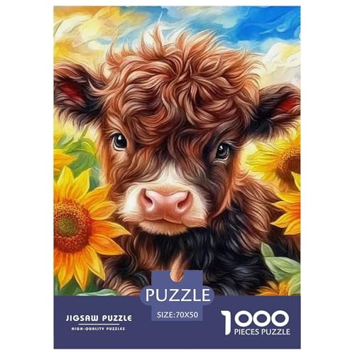 Niedliche kleine Kuh 1000 Teile Puzzle EIN Herausforderndes Rätsel, Süße Tiere Geschicklichkeitsspiel Für Die Ganze Familie, Erwachsenenpuzzle 70x50cm/1000pcs Niedliche kleine Kuh 1000 Teile Puzzle EIN Herausforderndes Rätsel, Süße Tiere Geschicklichkeitsspiel Für Die Ganze Familie, Erwachsenenpuzzle 70x50cm/1000pcs von JCOUSDAEO
