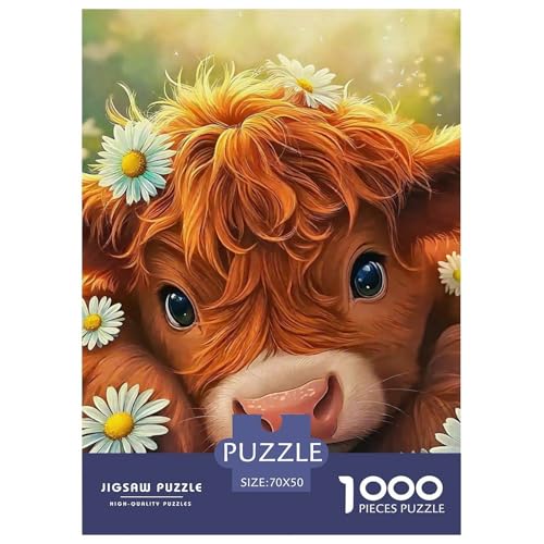 Niedliche kleine Kuh 1000 Teile Puzzle EIN Herausforderndes Rätsel, Süße Tiere Geschicklichkeitsspiel Für Die Ganze Familie, Erwachsenenpuzzle 70x50cm/1000pcs Niedliche kleine Kuh 1000 Teile Puzzle EIN Herausforderndes Rätsel, Süße Tiere Geschicklichkeitsspiel Für Die Ganze Familie, Erwachsenenpuzzle 70x50cm/1000pcs von JCOUSDAEO