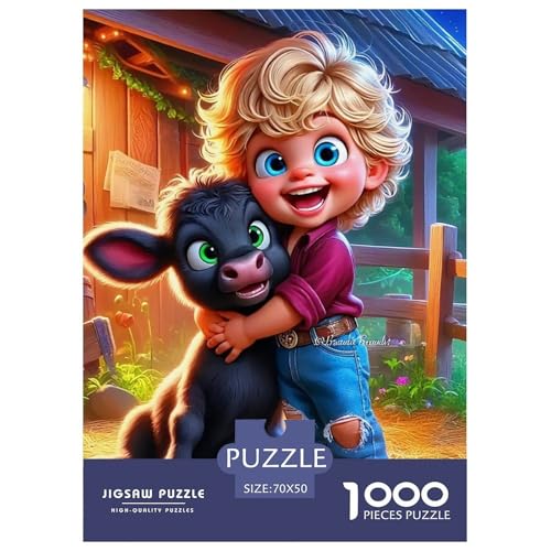 Niedliche kleine Kuh 1000 Teile Puzzle EIN Herausforderndes Rätsel, Süße Tiere Geschicklichkeitsspiel Für Die Ganze Familie,buntes Legespiel Erwachsenenpuzzle 70x50cm/1000pcs Niedliche kleine Kuh 1000 Teile Puzzle EIN Herausforderndes Rätsel, Süße Tiere Geschicklichkeitsspiel Für Die Ganze Familie,buntes Legespiel Erwachsenenpuzzle 70x50cm/1000pcs von JCOUSDAEO
