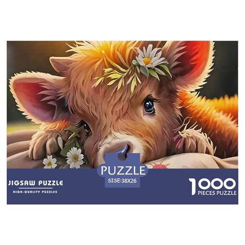Niedliche kleine Kuh 1000 Teile Puzzle EIN Herausforderndes Rätsel, Süße Tiere Puzzles Für Erwachsene Lernspiel Herausforderungsspielzeug 1000-teilige Puzzles Kinder38x26cm/1000pcs Niedliche kleine Kuh 1000 Teile Puzzle EIN Herausforderndes Rätsel, Süße Tiere Puzzles Für Erwachsene Lernspiel Herausforderungsspielzeug 1000-teilige Puzzles Kinder38x26cm/1000pcs von JCOUSDAEO