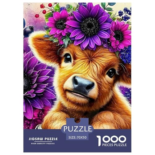 Niedliche kleine Kuh 1000 Teile Puzzle EIN Herausforderndes Rätsel, Süße Tiere Puzzles Für Erwachsene Lernspiel Herausforderungsspielzeug Erwachsenenpuzzle 70x50cm/1000pcs Niedliche kleine Kuh 1000 Teile Puzzle EIN Herausforderndes Rätsel, Süße Tiere Puzzles Für Erwachsene Lernspiel Herausforderungsspielzeug Erwachsenenpuzzle 70x50cm/1000pcs von JCOUSDAEO