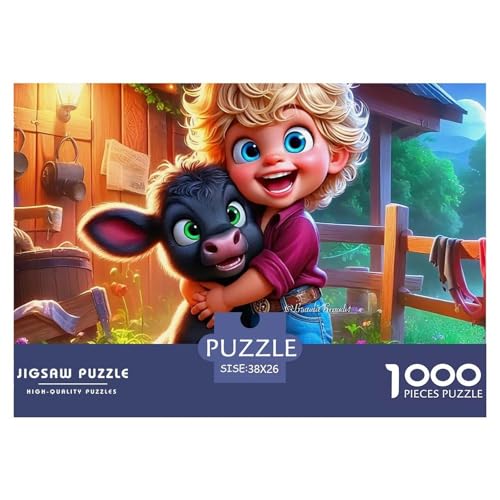 Niedliche kleine Kuh 1000 Teile Puzzle Farbenfrohes Puzzle Für Erwachsene Und Kinder Süße Tiere Geschicklichkeitsspiel Für Die Ganze Familie, 1000-teilige Puzzles38x26cm/1000pcs Niedliche kleine Kuh 1000 Teile Puzzle Farbenfrohes Puzzle Für Erwachsene Und Kinder Süße Tiere Geschicklichkeitsspiel Für Die Ganze Familie, 1000-teilige Puzzles38x26cm/1000pcs von JCOUSDAEO