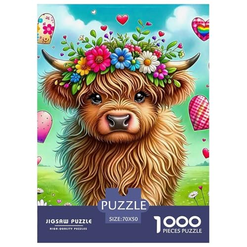 Niedliche kleine Kuh 1000 Teile Puzzle Farbenfrohes Puzzle Für Erwachsene Und Kinder Süße Tiere Geschicklichkeitsspiel Für Die Ganze Familie, Erwachsenenpuzzle 70x50cm/1000pcs Niedliche kleine Kuh 1000 Teile Puzzle Farbenfrohes Puzzle Für Erwachsene Und Kinder Süße Tiere Geschicklichkeitsspiel Für Die Ganze Familie, Erwachsenenpuzzle 70x50cm/1000pcs von JCOUSDAEO