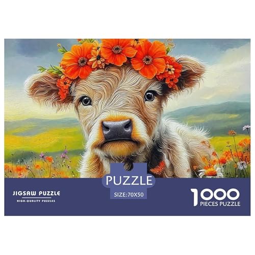 Niedliche kleine Kuh 1000 Teile Puzzle Farbenfrohes Puzzle Für Erwachsene Und Kinder Süße Tiere Puzzles Für Erwachsene Lernspiel Herausforderungsspielzeug 1000-teilige Puzzles70x50cm/1000pcs Niedliche kleine Kuh 1000 Teile Puzzle Farbenfrohes Puzzle Für Erwachsene Und Kinder Süße Tiere Puzzles Für Erwachsene Lernspiel Herausforderungsspielzeug 1000-teilige Puzzles70x50cm/1000pcs von JCOUSDAEO