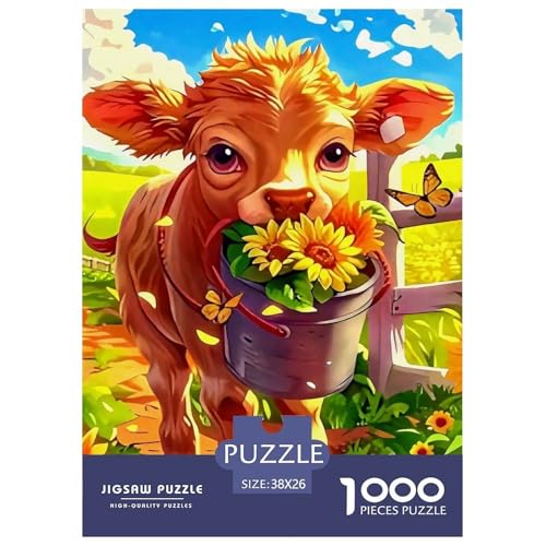 Niedliche kleine Kuh 1000 Teile Puzzle Klassische Puzzles Schwer Für Erwachsene Und Kinder Süße Tiere Geschenke Für Frauen,Geschenke Für Männer 1000-teilige Puzzles38x26cm/1000pcs Niedliche kleine Kuh 1000 Teile Puzzle Klassische Puzzles Schwer Für Erwachsene Und Kinder Süße Tiere Geschenke Für Frauen,Geschenke Für Männer 1000-teilige Puzzles38x26cm/1000pcs von JCOUSDAEO