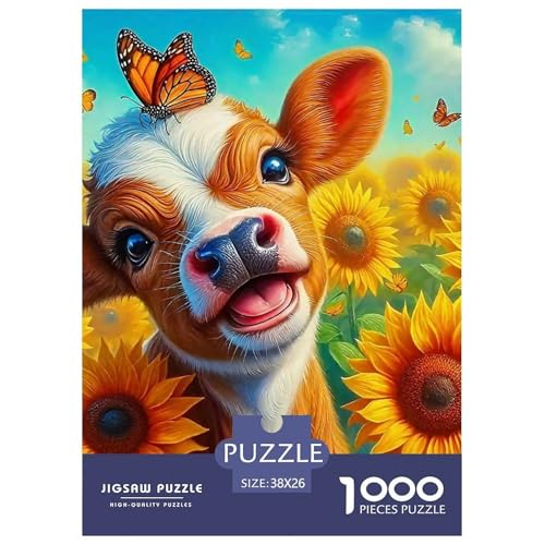 Niedliche kleine Kuh 1000 Teile Puzzle Klassische Puzzles Schwer Für Erwachsene Und Kinder Süße Tiere Geschicklichkeitsspiel Für Die Ganze Familie, Erwachsenenpuzzle 38x26cm/1 Niedliche kleine Kuh 1000 Teile Puzzle Klassische Puzzles Schwer Für Erwachsene Und Kinder Süße Tiere Geschicklichkeitsspiel Für Die Ganze Familie, Erwachsenenpuzzle 38x26cm/1 von JCOUSDAEO
