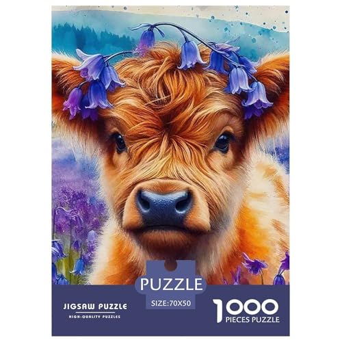 Niedliche kleine Kuh 1000 Teile Puzzle Klassische Puzzles Schwer Für Erwachsene Und Kinder Süße Tiere Geschicklichkeitsspiel Für Die Ganze Familie, Erwachsenenpuzzle 70x50cm/1 Niedliche kleine Kuh 1000 Teile Puzzle Klassische Puzzles Schwer Für Erwachsene Und Kinder Süße Tiere Geschicklichkeitsspiel Für Die Ganze Familie, Erwachsenenpuzzle 70x50cm/1 von JCOUSDAEO